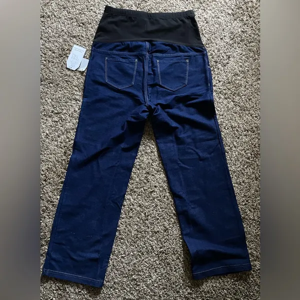 Time&Tru Maternity Jegging Med (8-10) SlimFit Dark Wash Denim Stretch NWT - Image 7