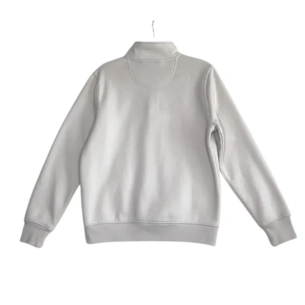 CARHARTT Relaxed-Fit Quarter-Zip Sweatshirt W's Sz M Cream Fleece Inside Cozy - Image 5