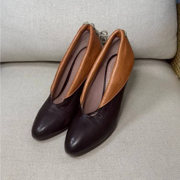 Vintage Chloe Muttone Gibbon Calf Heels EU SIZE 39 - Image 4