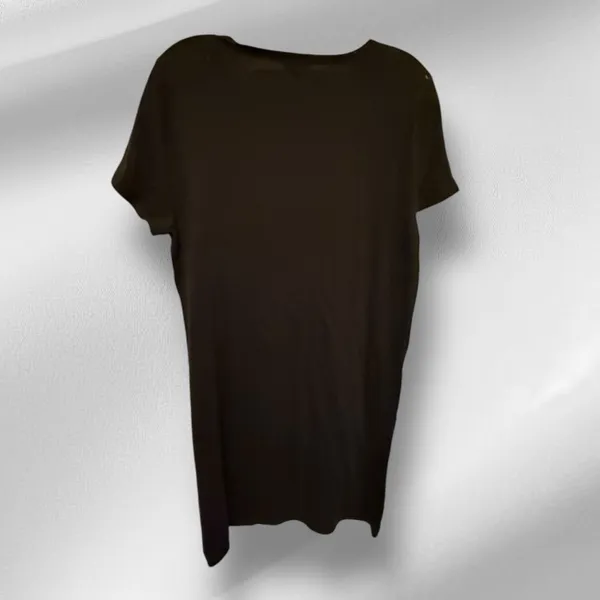 J Crew Black T-Shirt‎ Dress - Image 3