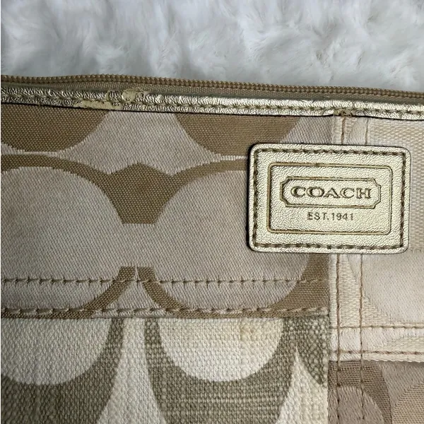 COACH Signature Canvas Nylon Wristlet - Image 4