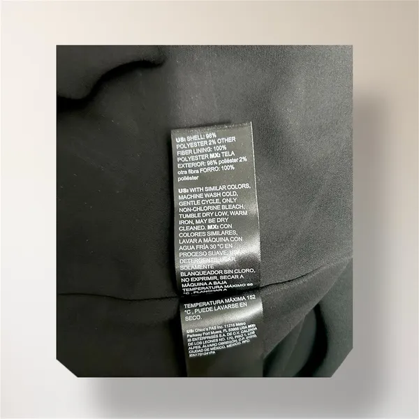 White House | Black Market Black White Chiffon Midi Dress Belted Sheer Sleeve Autumn Wedding Guest - Image 9
