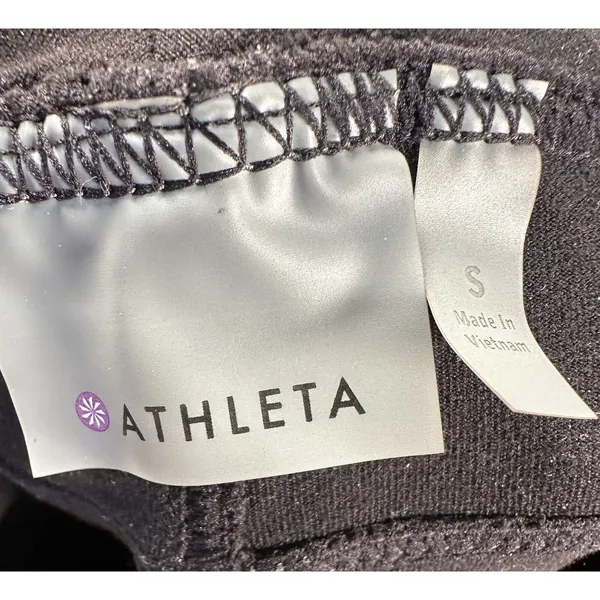 Athleta Women's Size Small Black Pull On‎ Pants Pockets Stretch Straight Leg - Image 6