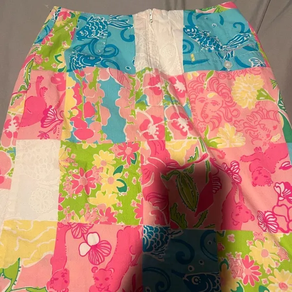 Lilly Pulitzer patchwork‎ skirt vintage size 0 - Image 7