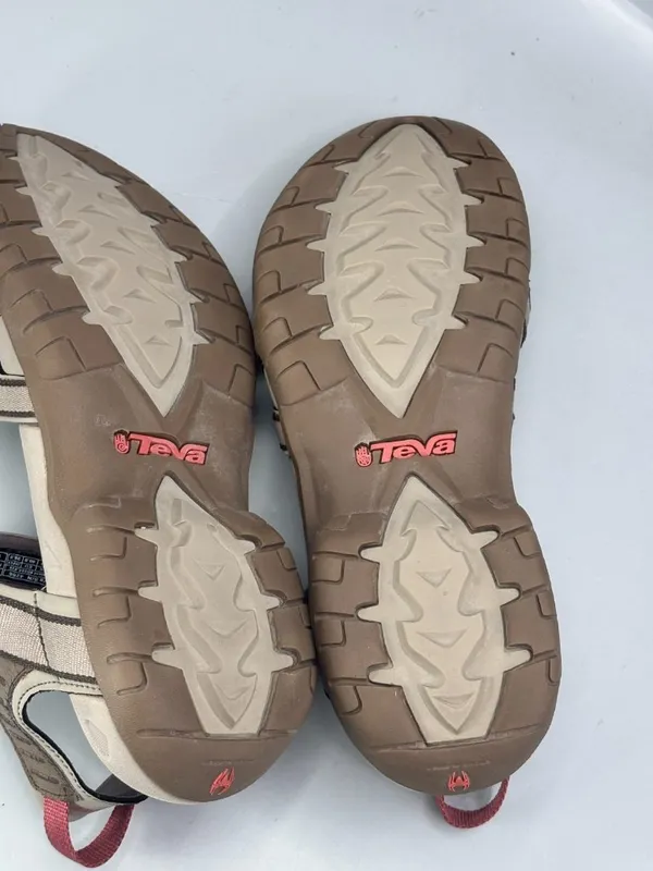 Teva Tirra Sandal Womens US 9 Beige Crazy Comfort Adventure Naturals 4266 - Image 8