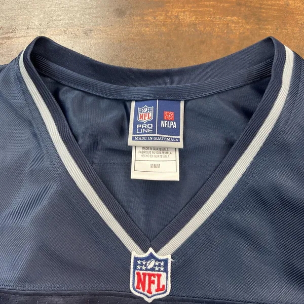Pro Line New England Patriots Rep Jersey Blank Women's Medium Blue NFL Football - Image 4