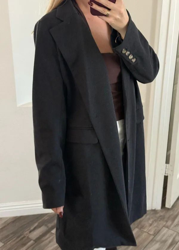 Lulus dark grey coat - Image 8