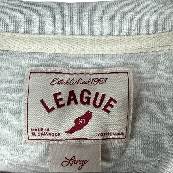League Belmont University Sweatshirt Large Gray Fleece‎ College Graphic Pullover - Image 8