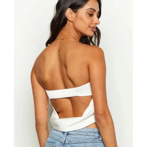 NWT Beginning Boutique White Tube Top size 8 - Image 3