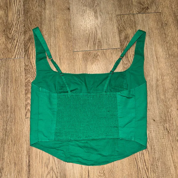 Abercrombie Green Corset Top - Image 3