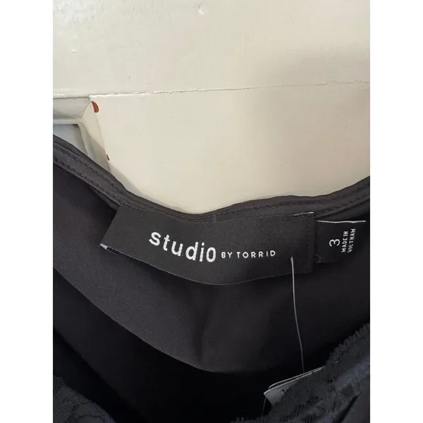 NWT Torrid Studio black satin lace trim‎ camisole top size 3x (22/24) - Image 4