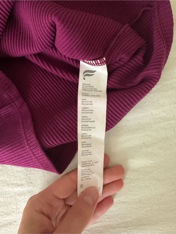 Fabletics Ribbed Square-Neck Tank Top in Deep Berry - Image 5