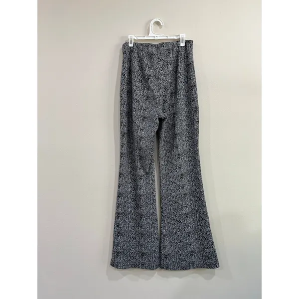 Express Super‎ High Rise Stretch Knit Y2K Flare Pants Size Small - Image 2