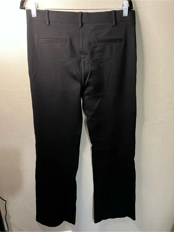 Betabrand Classic Bootcut Dress Yoga Pants Black Stretch Workwear Large L - Image 7