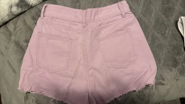 Coco Lily light purple Jean shorts - Image 2