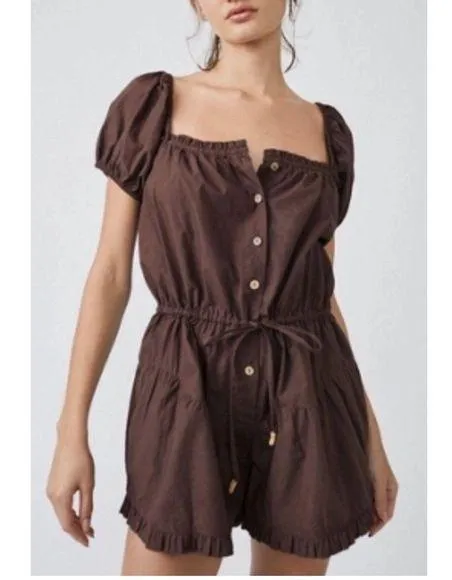 Free People Brown Romper - Image 2
