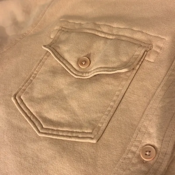 Aritzia Wilfred Free 100% Organic Cotton The Ganna Shaket, tan , oversized S - Image 8