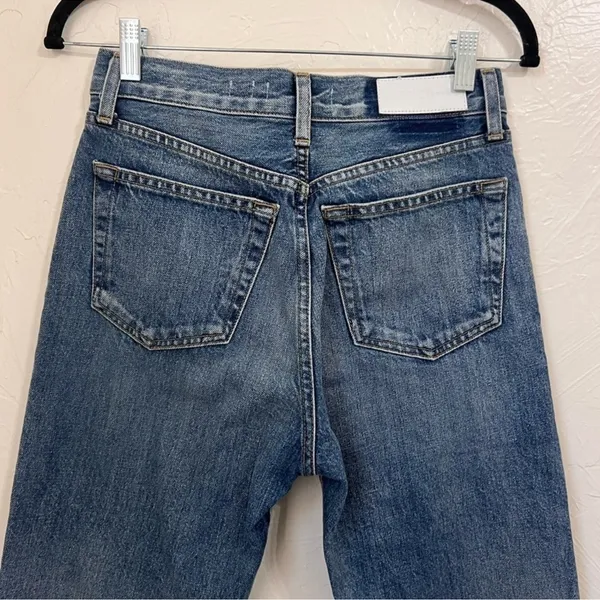 NWOT Re/Doke 70s Stove Pipe High Rise straight crop jeans size 25 - Image 8