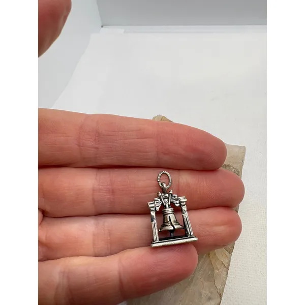 Vintage Beau Sterling Silver Liberty Bell Charm Pendant Philadelphia Souvenir - Image 5