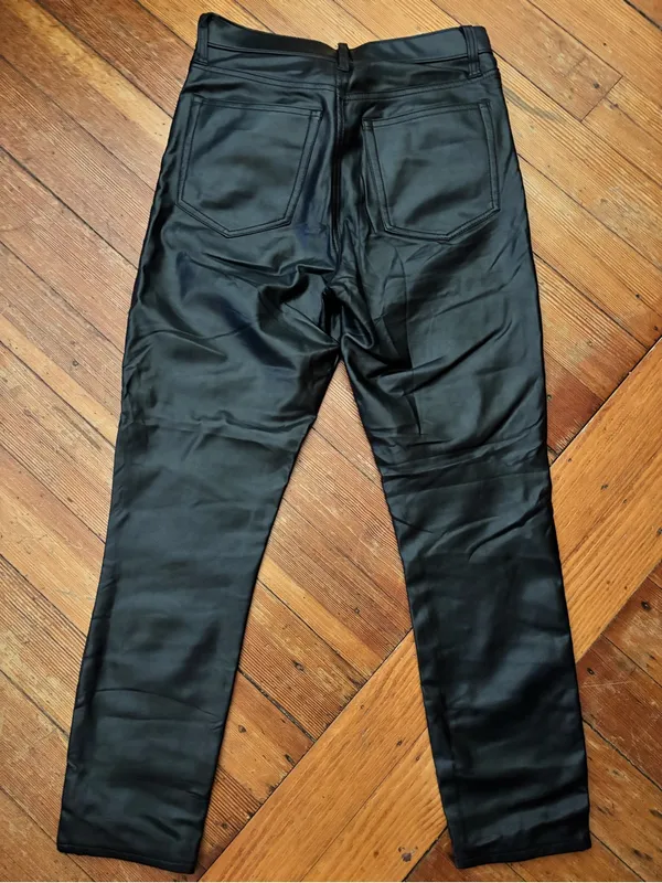 Abercrombie & Fitch Women’s Black Skinny Faux Leather Pants - Image 3