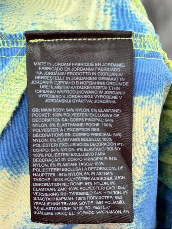 The‎ North Face Printed Class V Mini Shorts Blue Lime Women’s Medium - Image 7