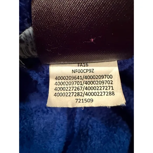 The North Face Womens Large Blue Full Zip Fleece Jacket NF00CP9Z FA16 - Image 9