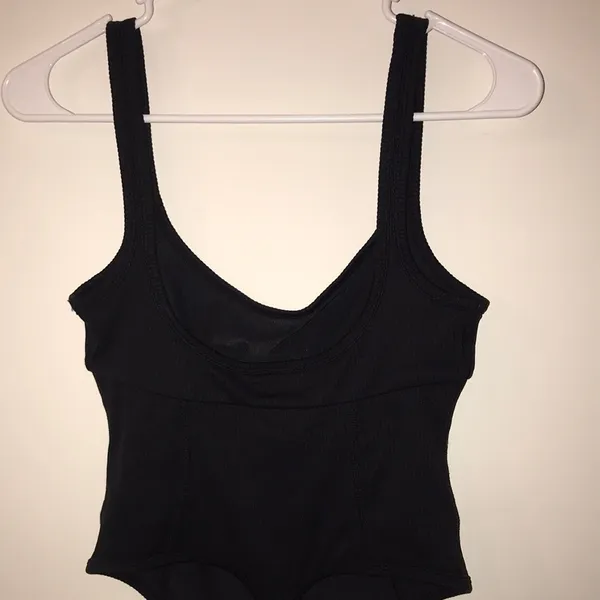For Love & Lemons Clara Retro Ribbed One Piece Thong Swim Suit Size Medium NWOT - Image 6