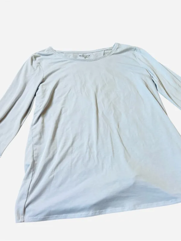Athleta Light Blue Long-Sleeve Scoop Neck Top - Image 4