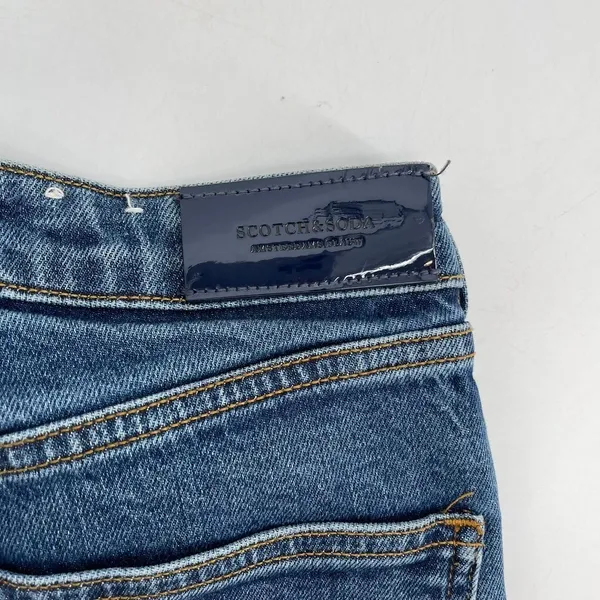 Scotch & Soda Amsterdam Blauw Womens Jeans Flare Leg Blue Size 24/30 Y2K‎ - Image 8