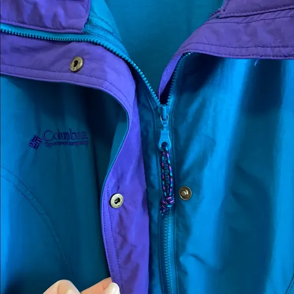 Columbia Vintage 90's Full Zip Spring Jacket, M - Image 3