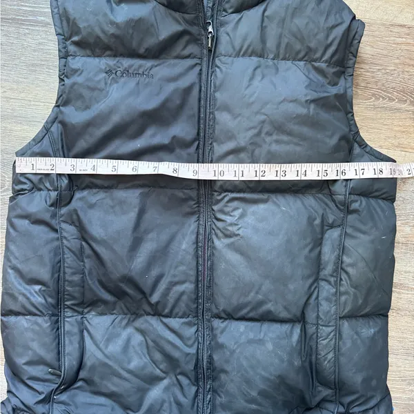 Columbia Black Puffer Down Vest S - Image 5