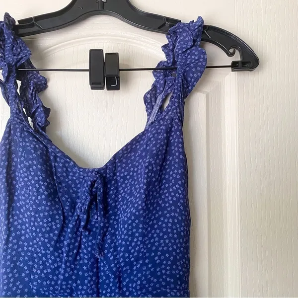 Reformation Dress Hilton Mini Floral Ruffle Wedding Summer‎ Hyacinth 2 GUC - Image 5