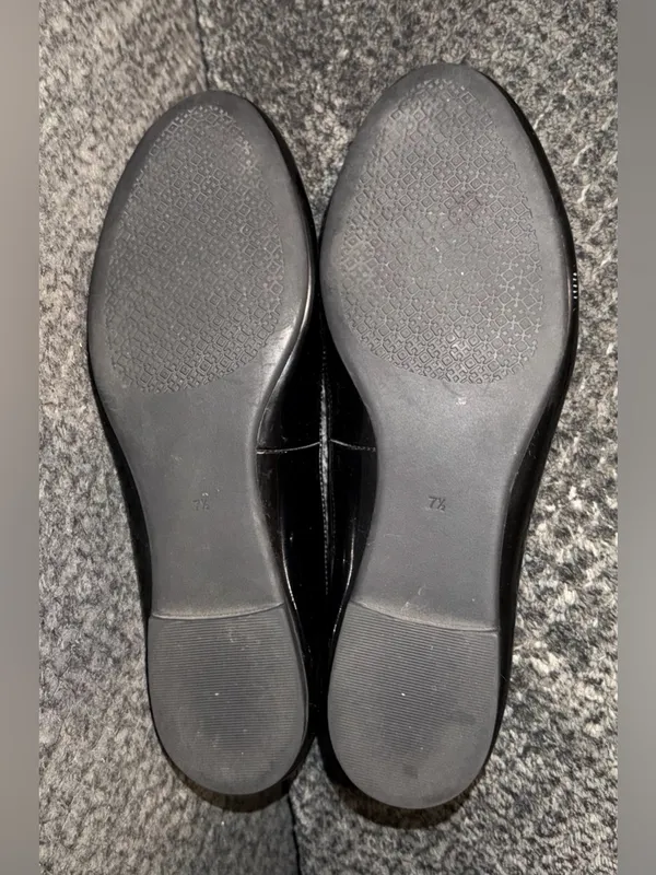Tory Burch Claire Patent Leather Ballet Flats Size-7.5 - Image 4