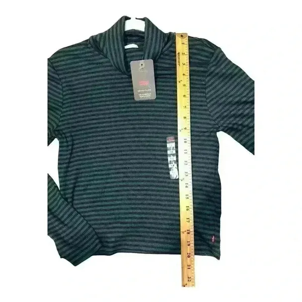 Levis Womens Striped Everyday Turtleneck, 1X‎ - Image 6