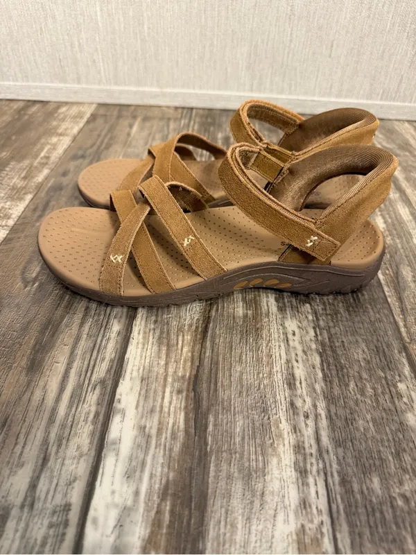 Skechers Women’s Brown Suede Strappy Outdoor Sandals Size 8.5 - Image 9