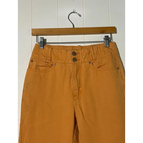 BDG Urban Outfitters Pants Womens 25 High-Waisted Trousers Orange Cotton - Image 3