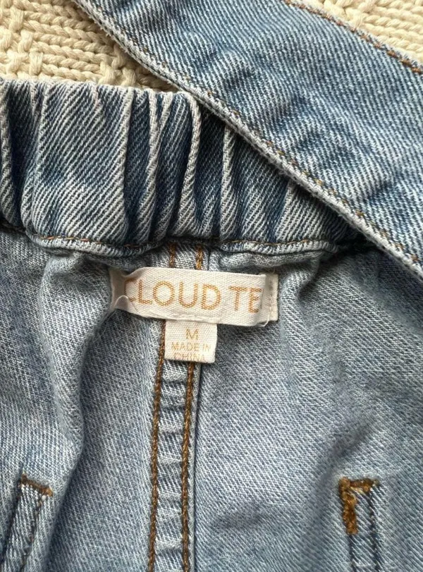 Cloud Ten jean skirt style shorts with strap closure and zipper size m women’s - Image 7