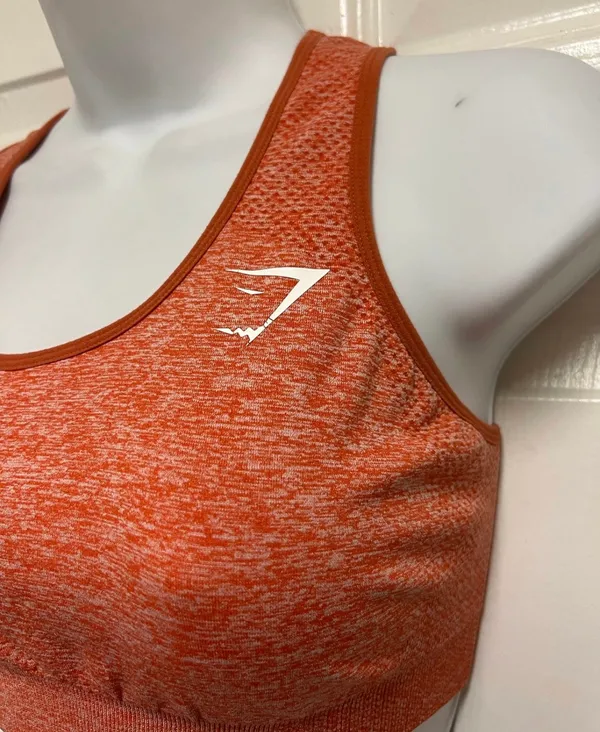 Gymshark Terracotta Racerback Sports Bra - Image 5