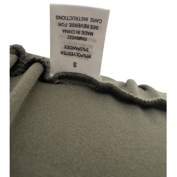 Say What? Womens Olive Green Mock Neck Short Sleeve Bodycon Dress Size S - Image 8