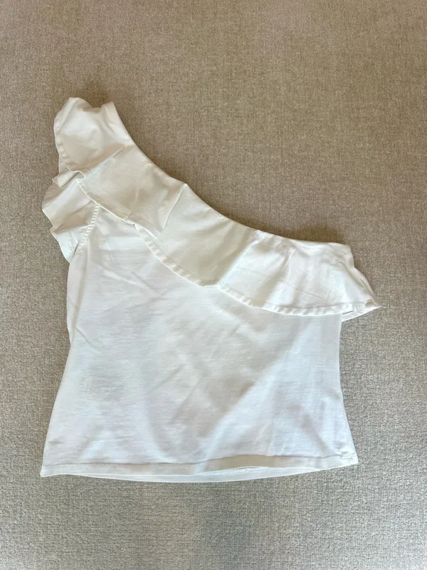 Maeve Ruffle One Shoulder Top - Image 5