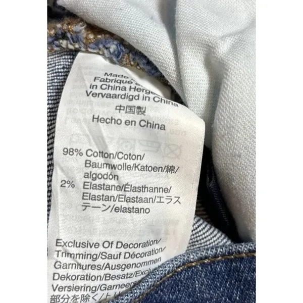 Madewell High Rise Slim Boyfriend Embroidered Flowers Women’s Jeans‎ 26 - Image 5