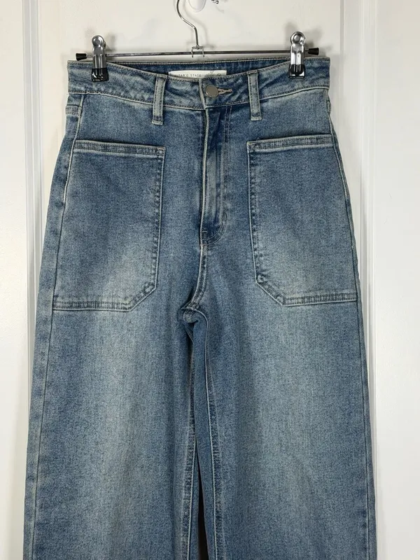 Altar'd State JBD by Just Black Denim The Patch Pocket Wide Leg Jeans Size 24 - Image 3