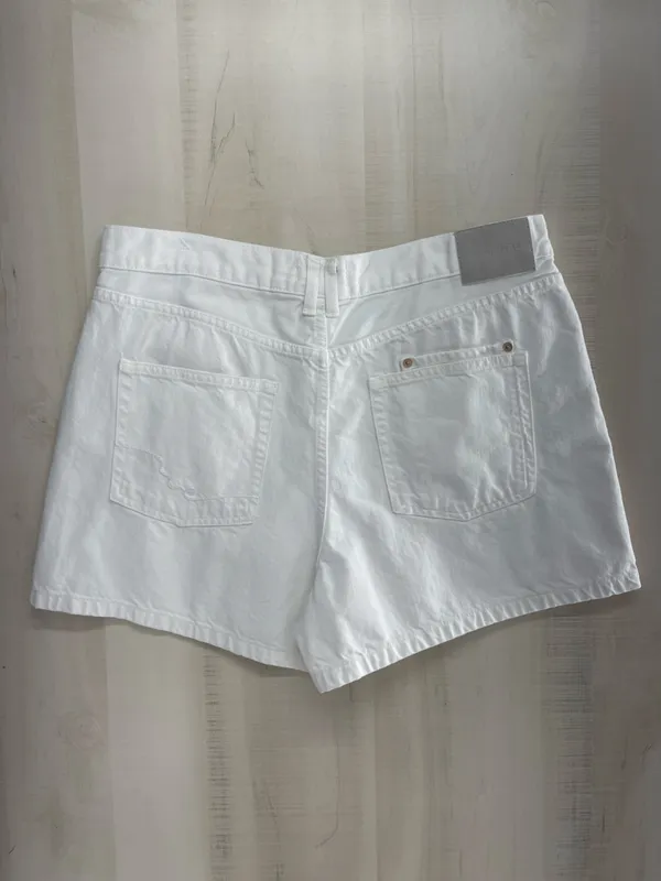 FREE PEOPLE tippi we the free white high rise denim shorts 32 - Image 4