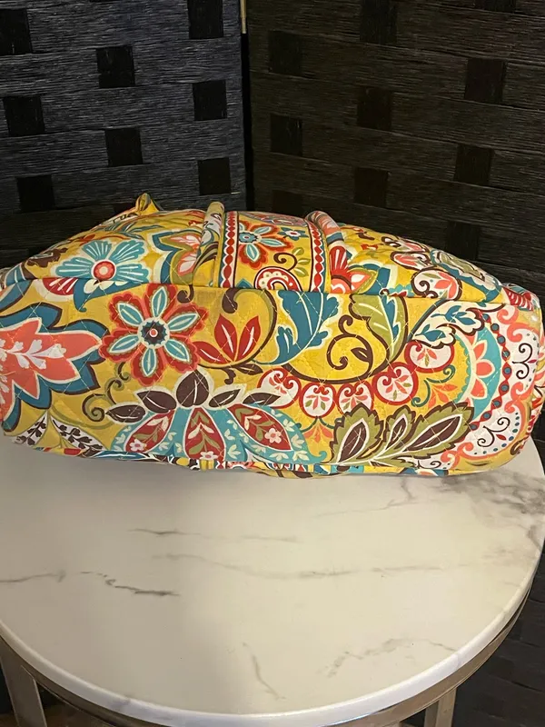 VERA BRADLEY PROVENCAL Eloise Kisslock Purse 9.5 x 12 x 4.5 Preloved - Image 19
