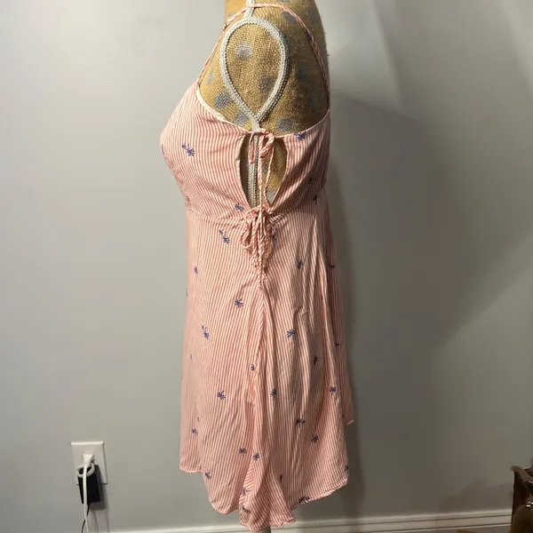 Free People Palm Tress Print Sleeveless Mini Dress Sz M - Image 2