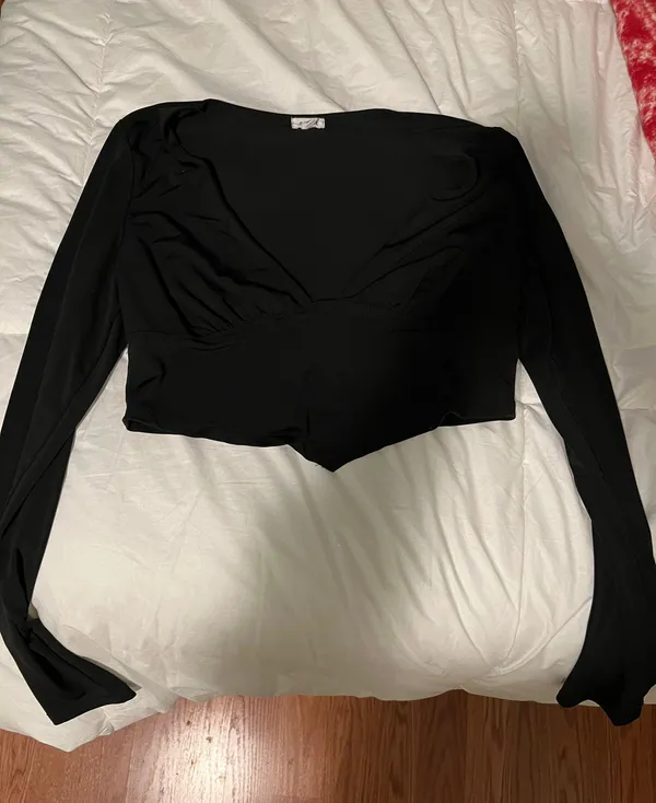 Garage Long Sleeve Plung Top - Image 4