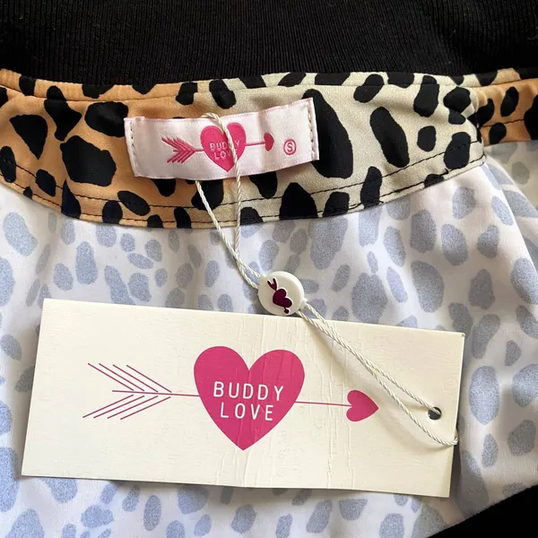 NWT Buddy Love Vonn Leopard Print Track Jacket Mob Wife Athleisure Size‎ Small - Image 5