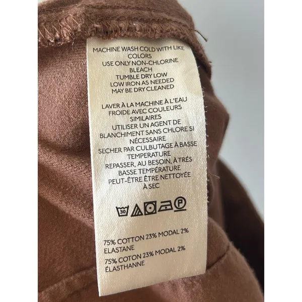 Pilcro Velvet Pull-On Mid-Rise Retro Flare Pants in Brown Size 31 Boho Fall - Image 6