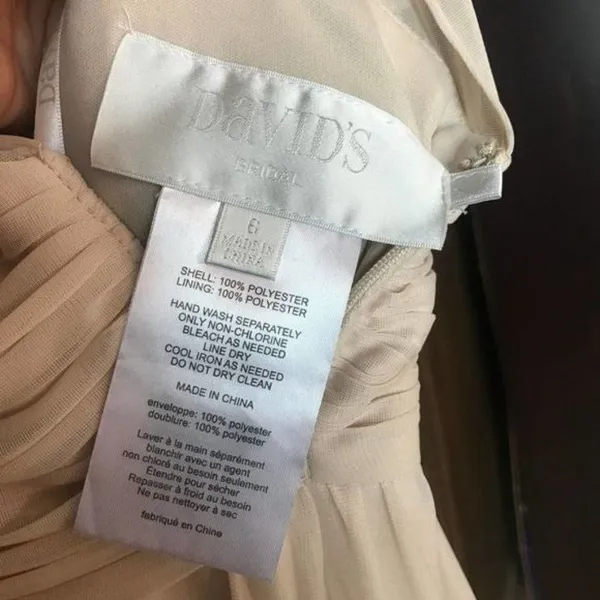 David’s Bridal Flutter Sleeve Bridesmaid Dress - Image 11