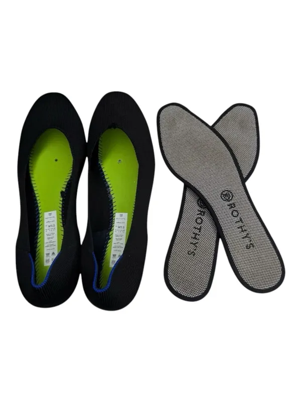 Rothy’s ⍟ The Flat Ballerina Ballet Slipper ⍟ Black Solid ⍟ 11.5M ⍟ Sustain Knit - Image 15